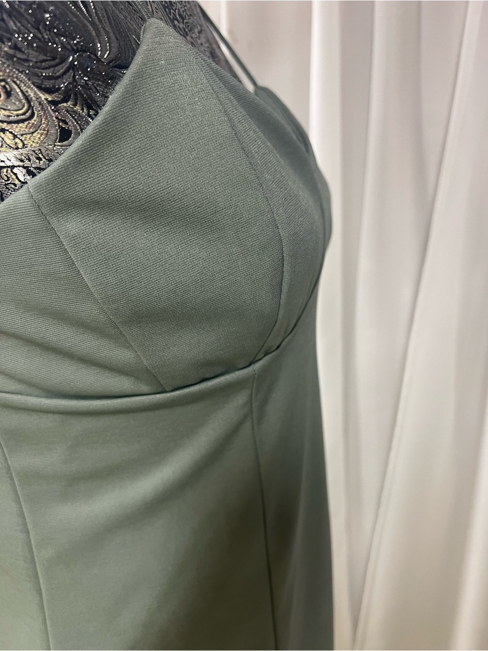 Kendall & Kylie sage green bustier mini dress-NWT - Picture 9 of 16